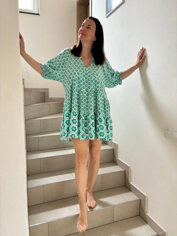 PETAL MINI DRESS - Jaase šaty - velikost: XS