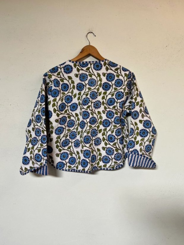 Velina oboustranná bavlněná prošívaná bunda - Jaase šaty - velikost: M