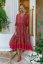 HIBISCUS PRINT EVE MIDI - Jaase šaty - velikost: XS