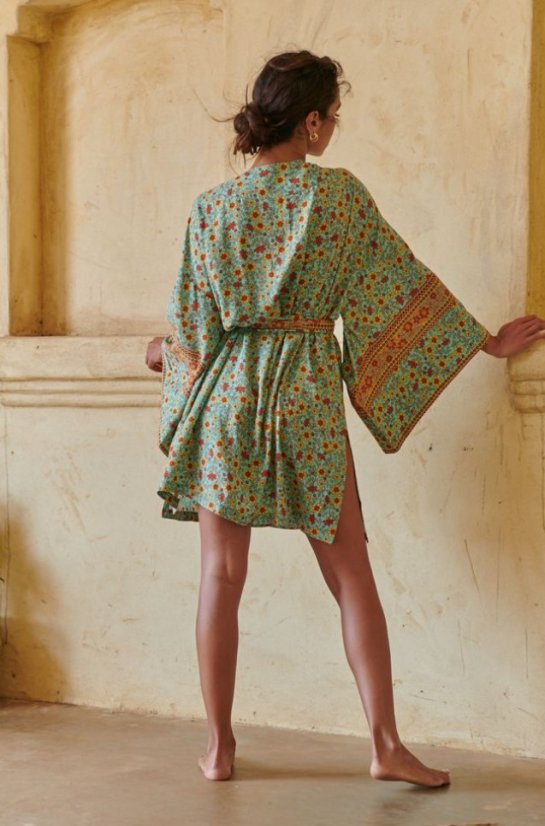 SYNERGY PRINT ZORAN KIMONO - Jaase šaty - velikost: S