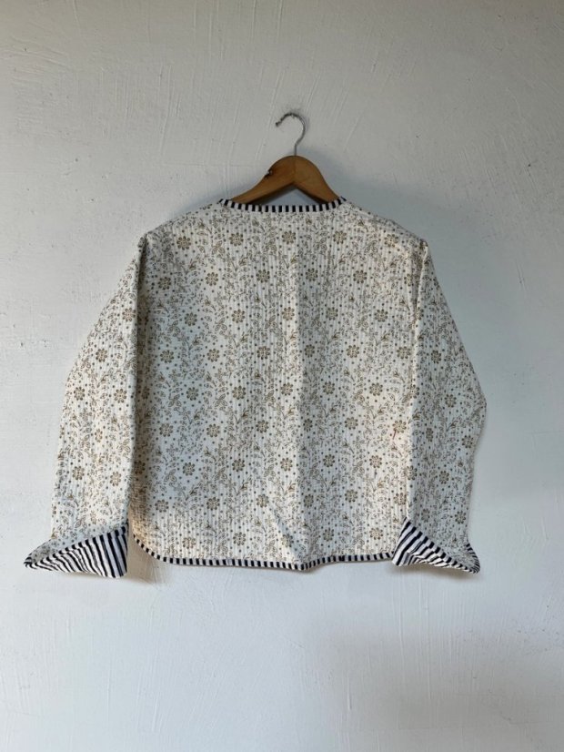 Leafora oboustranná bavlněná prošívaná bunda - Jaase šaty - velikost: S