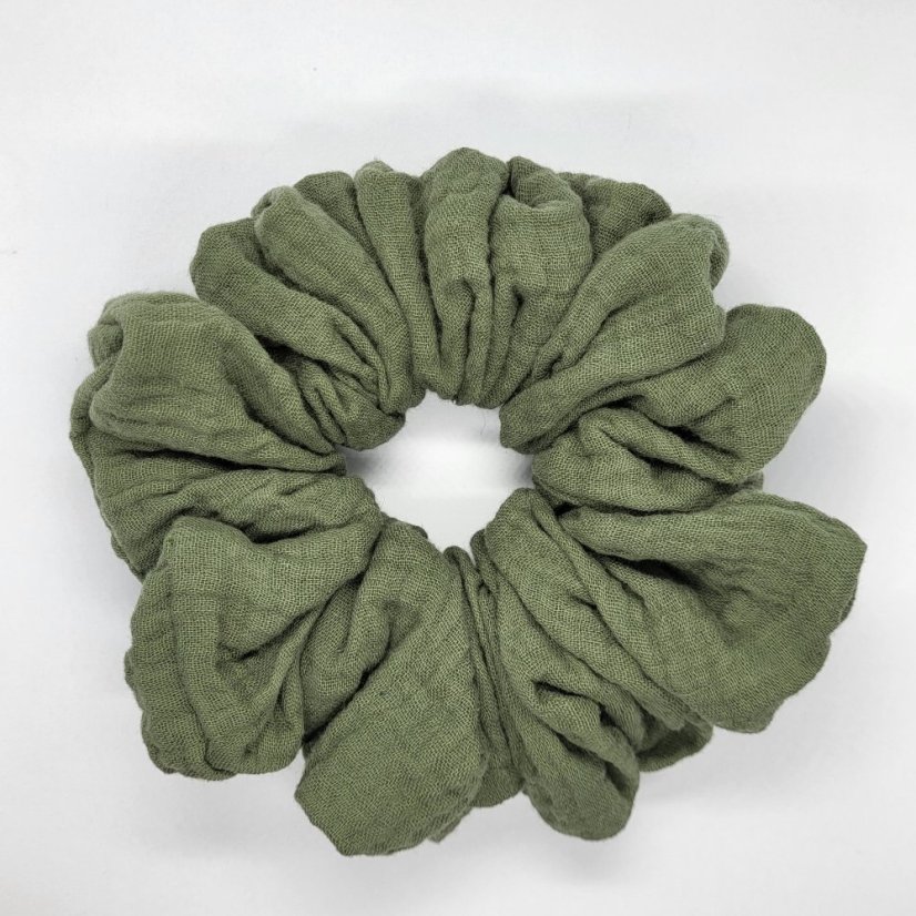 Maxi scrunchie mušelín