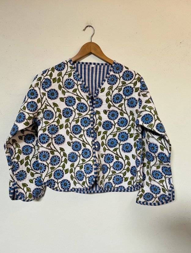 Velina oboustranná bavlněná prošívaná bunda - Jaase šaty - velikost: M