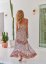 PAOLA PRINT ROSANTICA MAXI DRESS - Jaase šaty - velikost: L