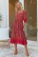 HIBISCUS PRINT EVE MIDI - Jaase šaty - velikost: XS