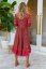 HIBISCUS PRINT EVE MIDI - Jaase šaty - velikost: XS