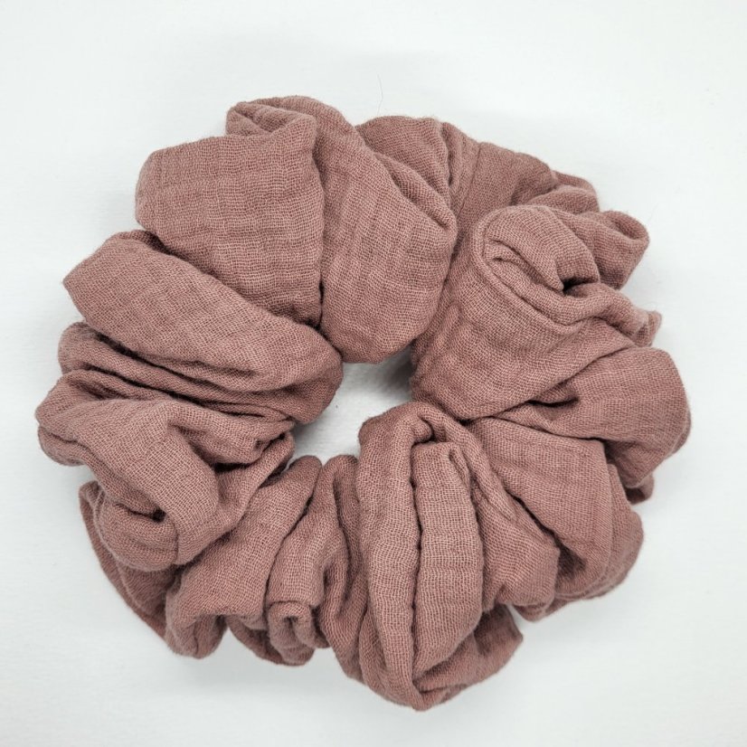 Maxi scrunchie mušelín