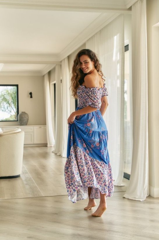 HAILEE PRINT CLAUDETTE MAXI - Jaase šaty - velikost: L